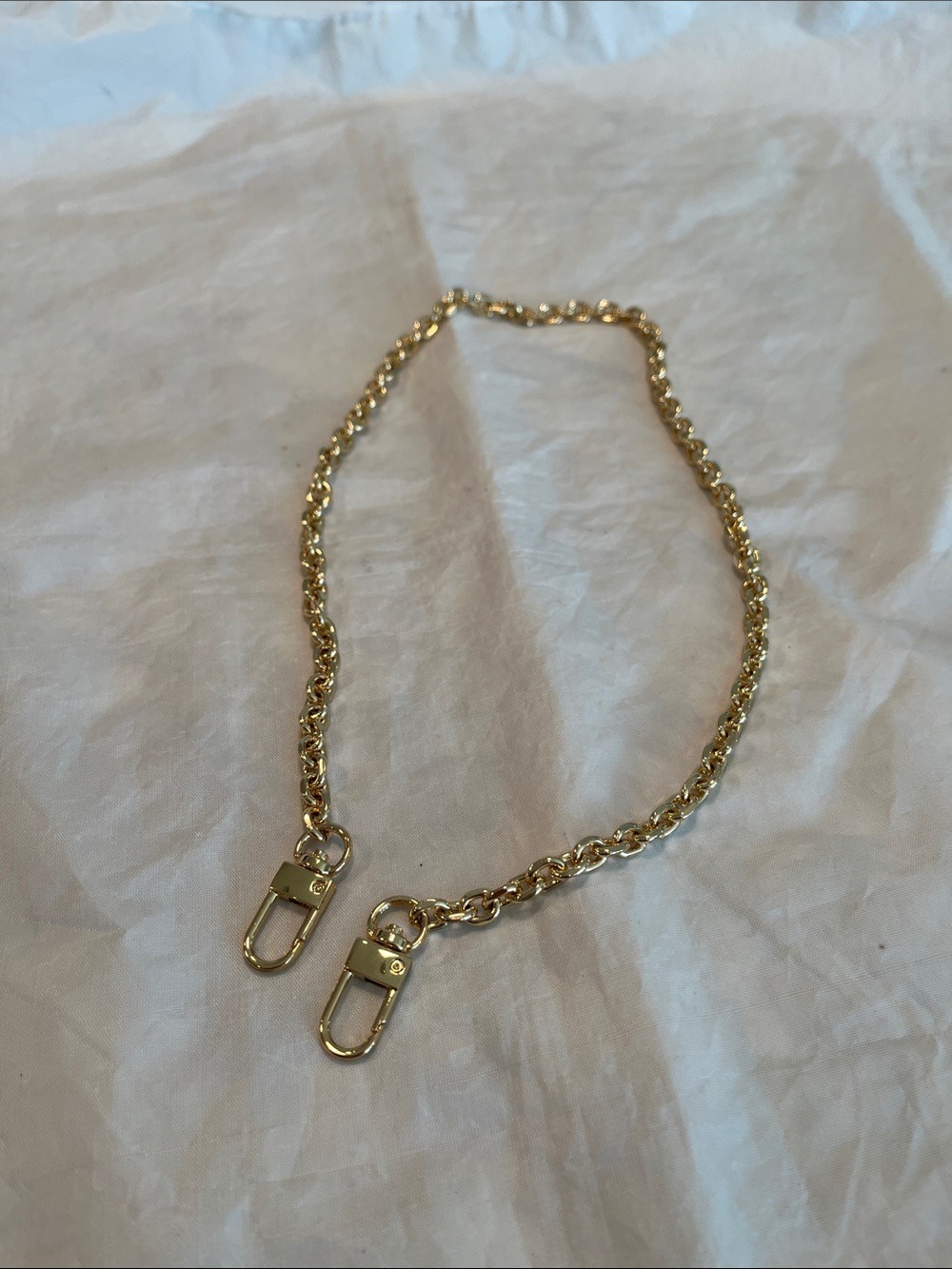 Gold tone replacement handbag chain